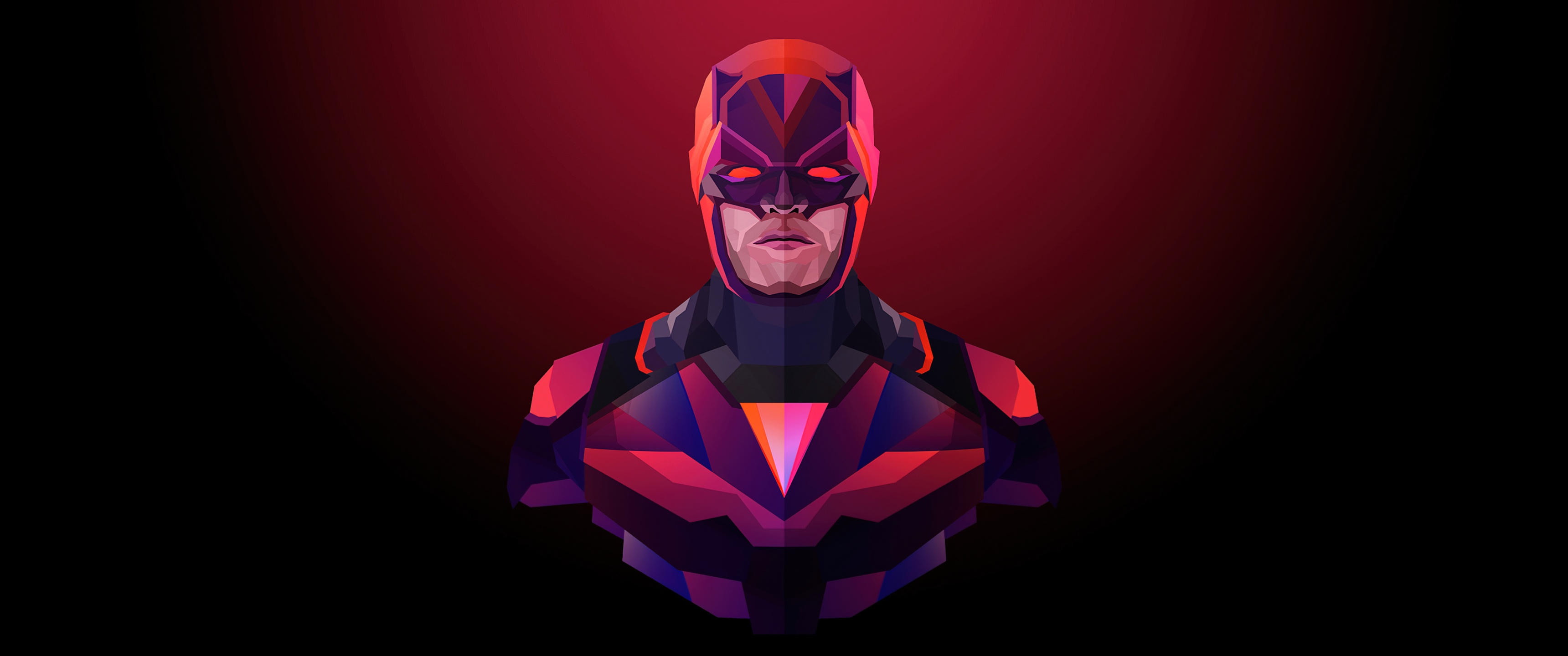 Daredevil Wallpaper 4K, Marvel Superheroes, Dark background, Minimal art, Graphics CGI