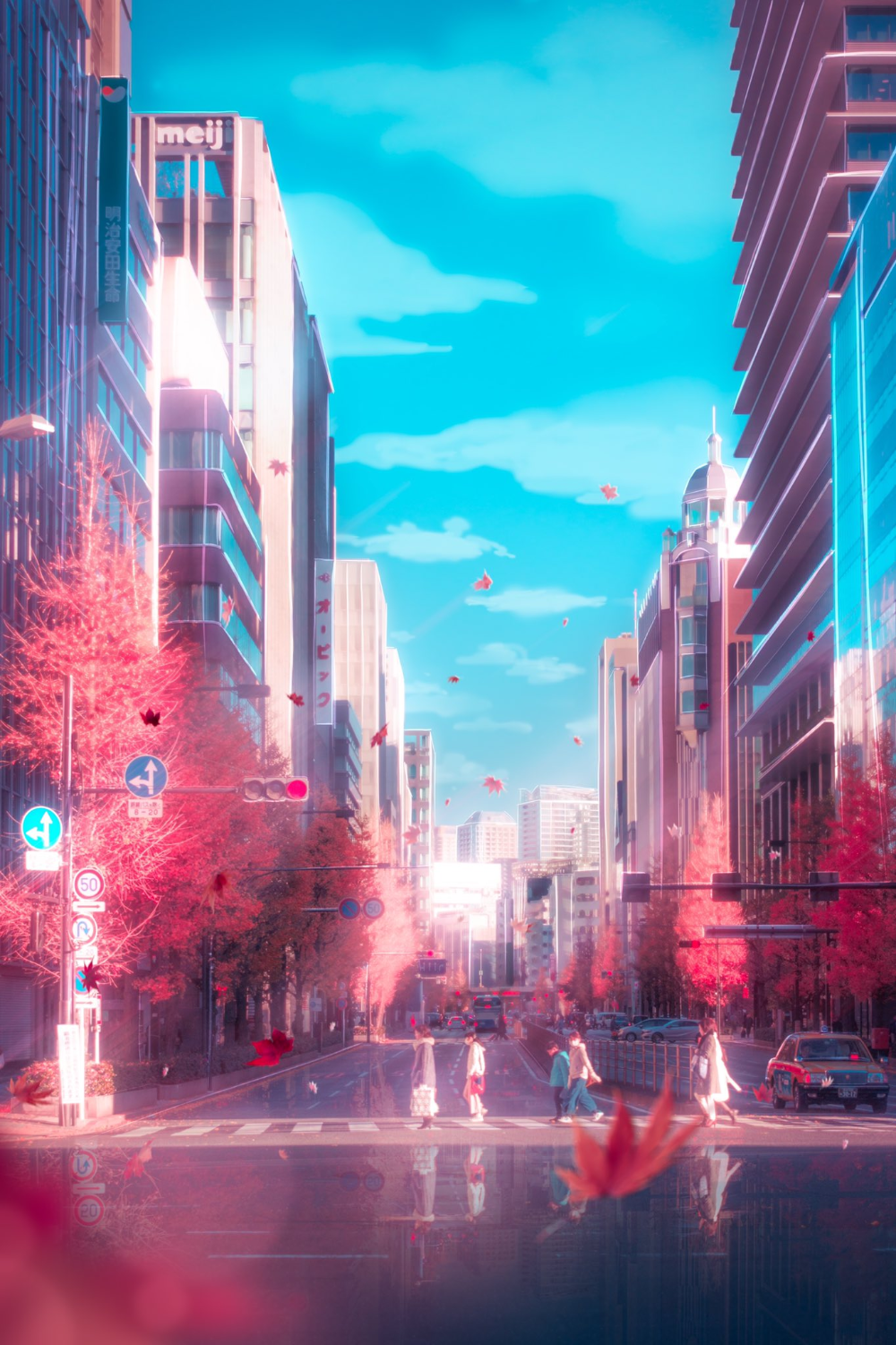 Anime Aesthetic City Wallpaper