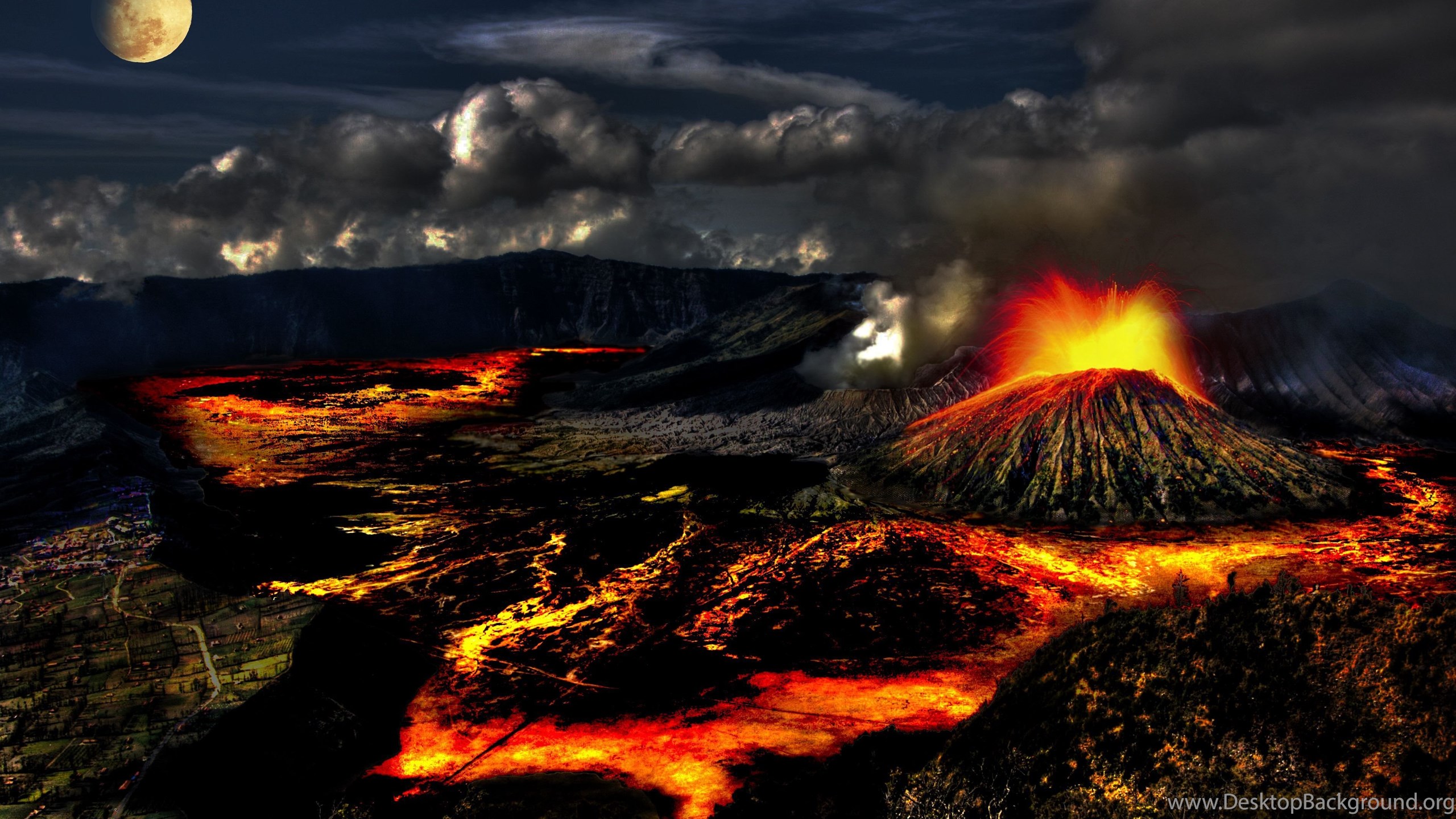 Lava Volcano Wallpaper Wallpaper. Desktop Background