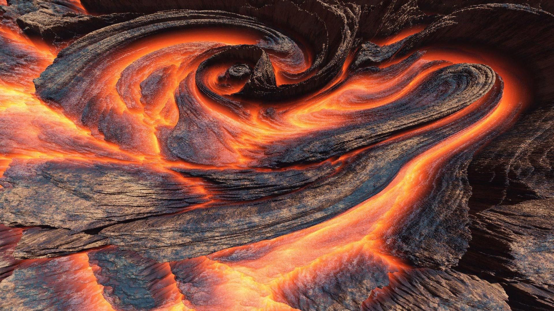HD Volcano Lava Wallpaper