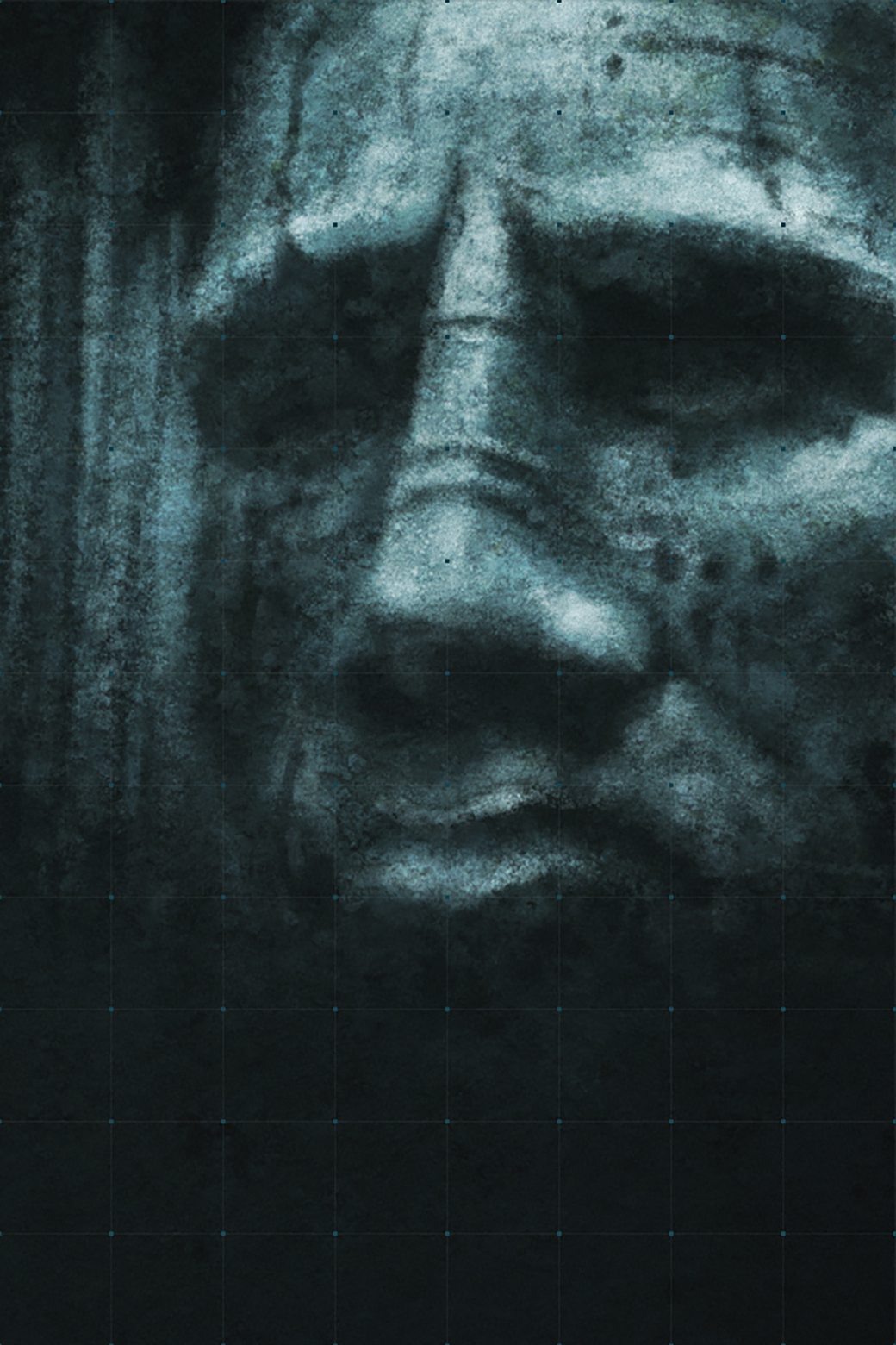 iphone parallax wallpaper, face, head, portrait, darkness, black and white