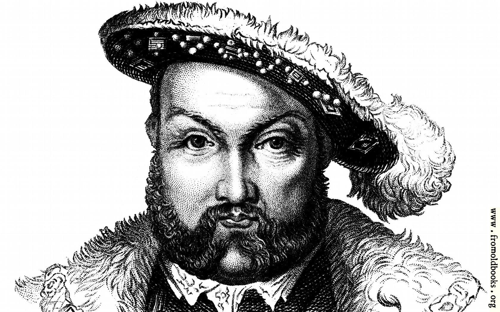 Free Wallpaper: The head of Henry VIII