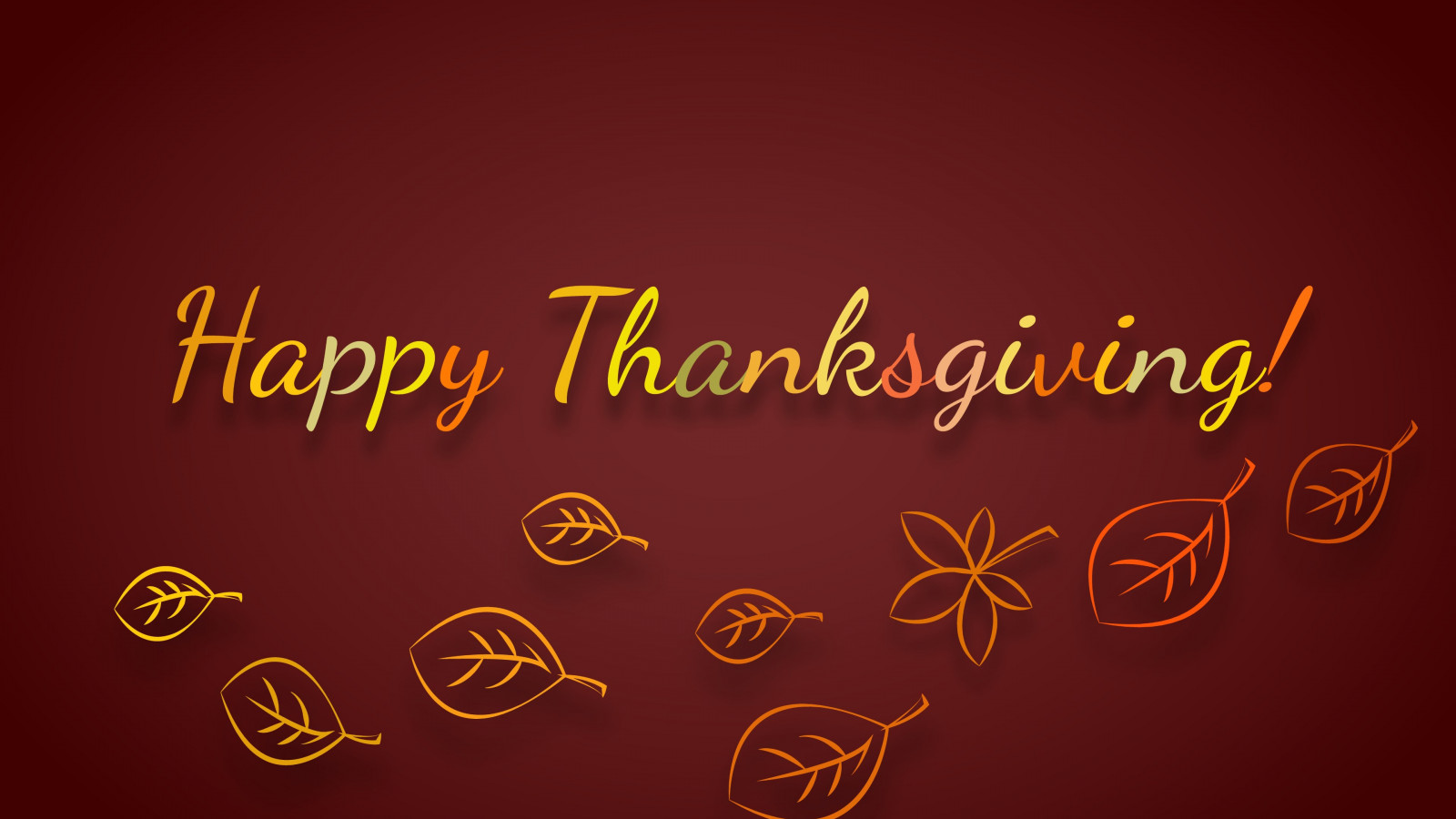 Download wallpaper: Happy Thanksgiving 1600x900