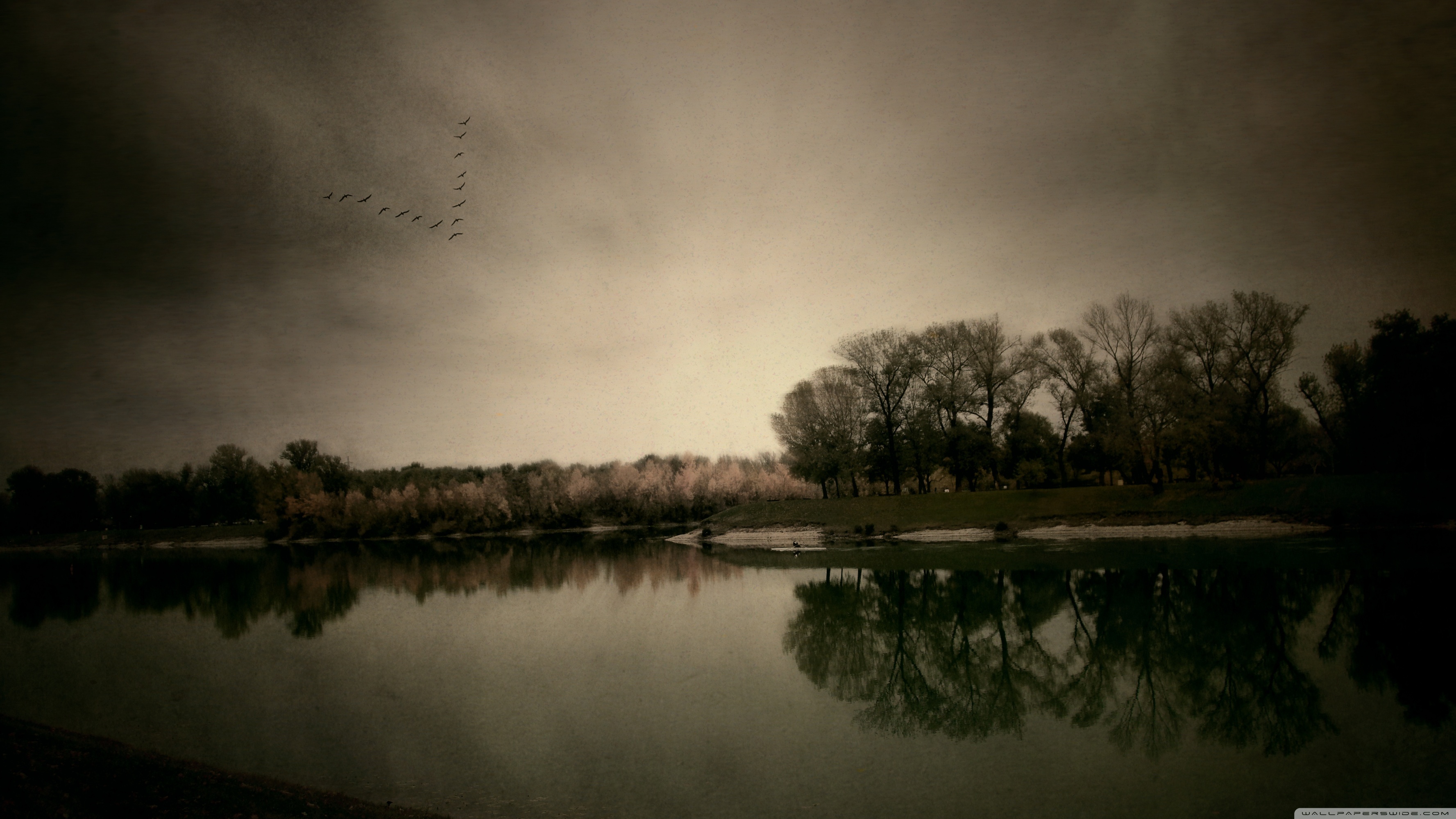 Dark Autumn Ultra HD Desktop Background Wallpaper for 4K UHD TV, Multi Display, Dual Monitor, Tablet