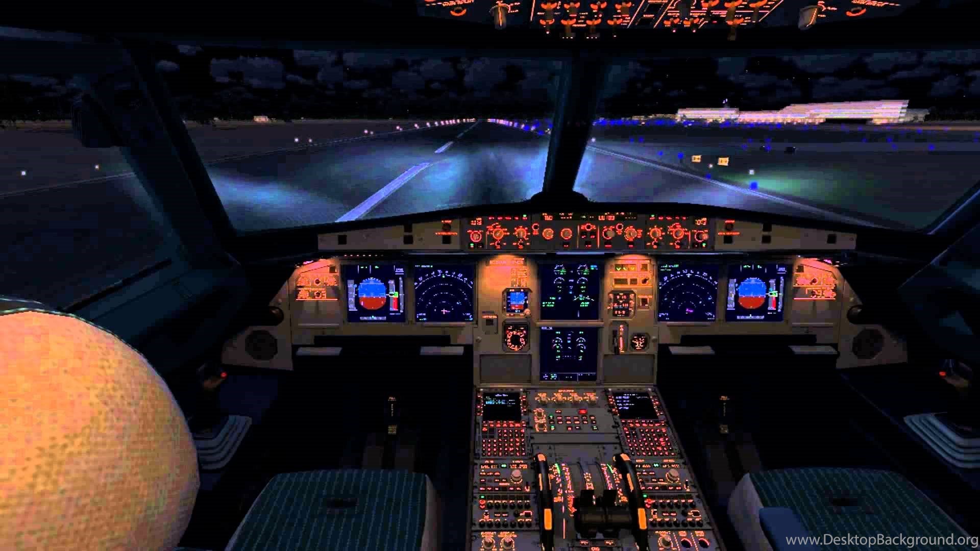 Aerosoft Airbus X Extended A320 USAIR Cockpit Landing HD YouTube Desktop Background