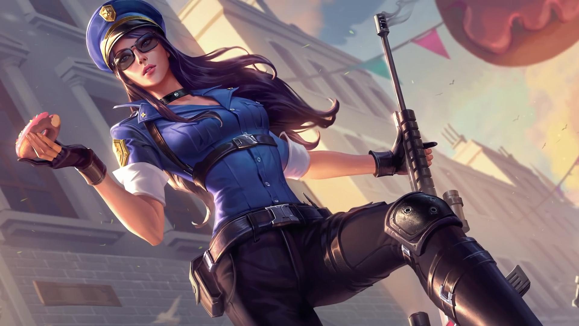 Riot releases the classic theme song Caitlyn, reorients the visuals with revamped splash arts