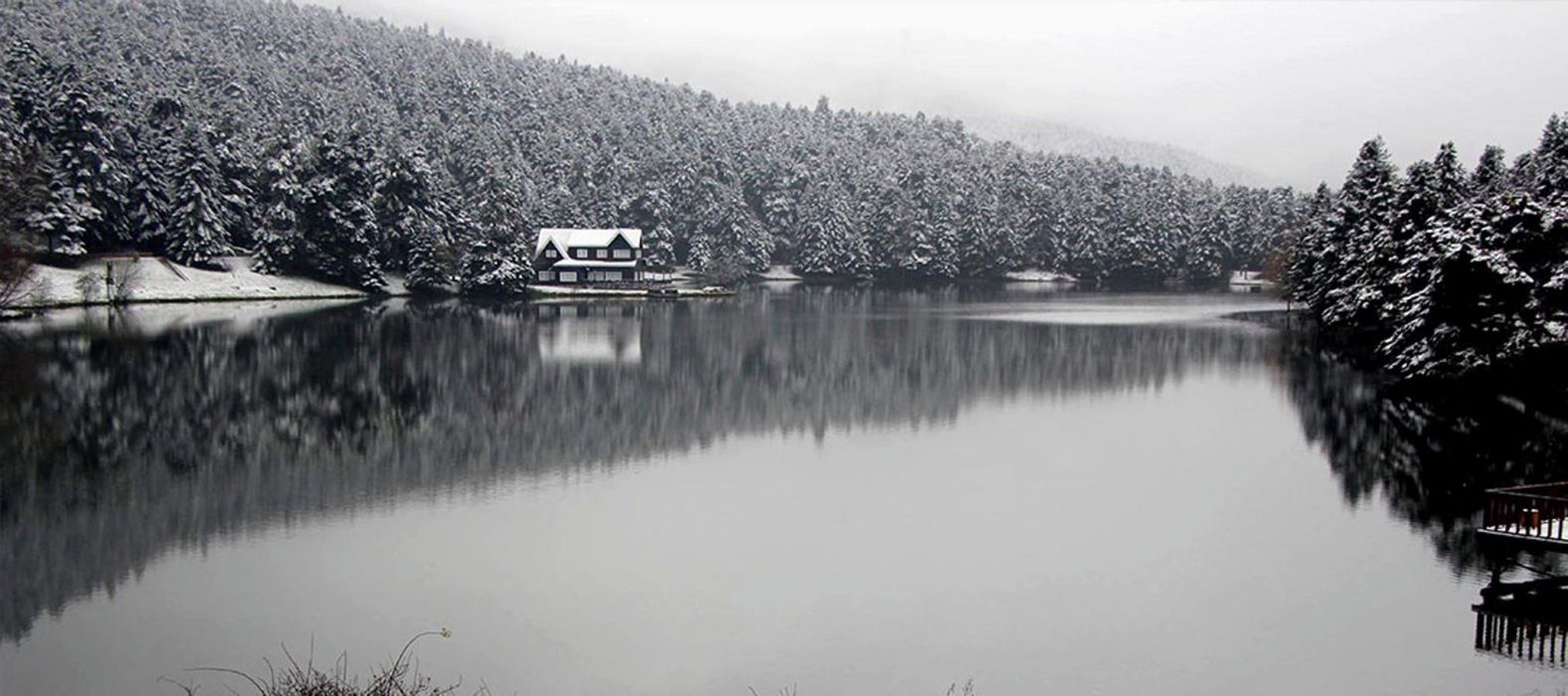 Landscape golcuk bolu turkey beauty lake nature tree forest winter wallpaperx900