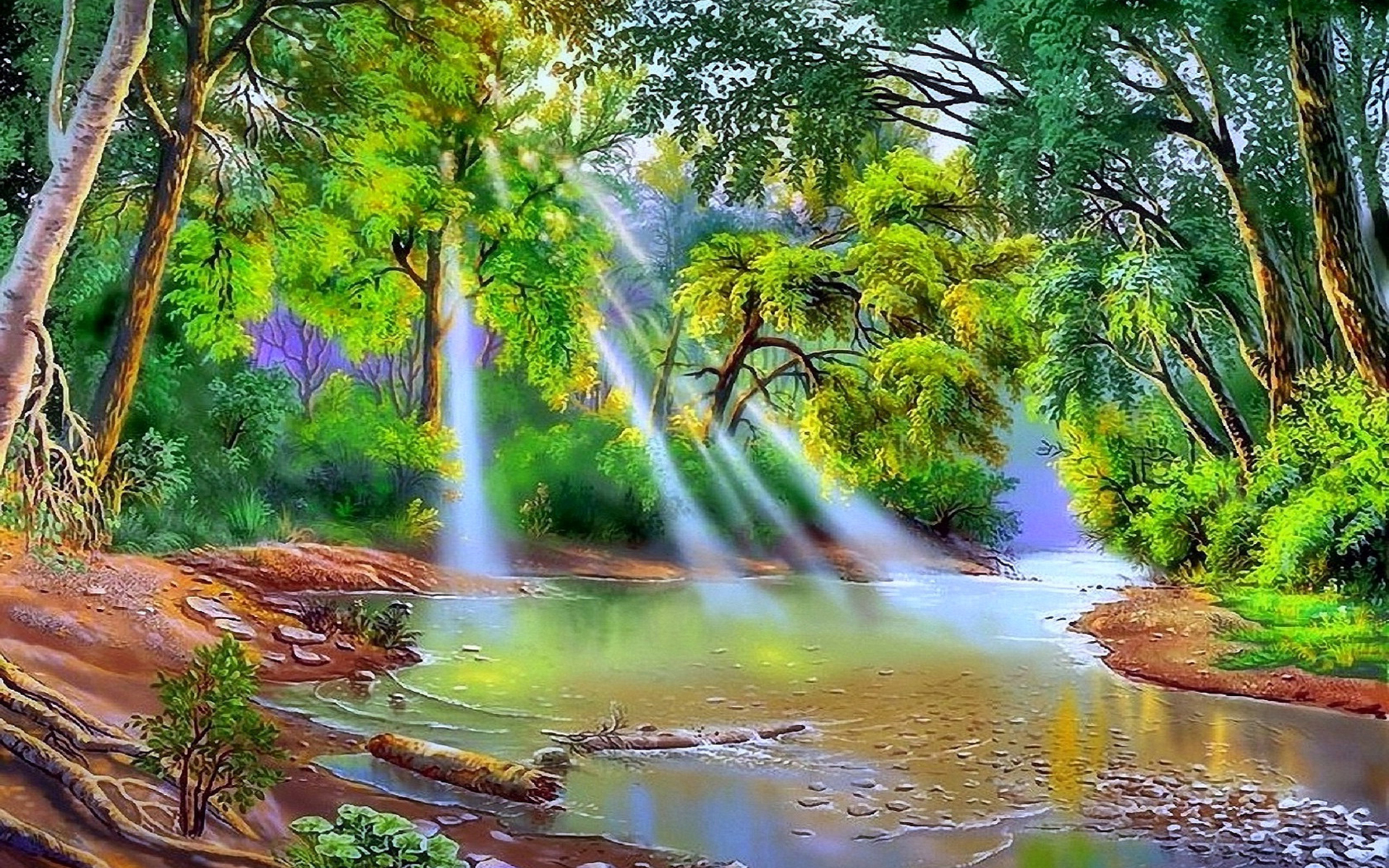 Paintings Of Mangrove Forest