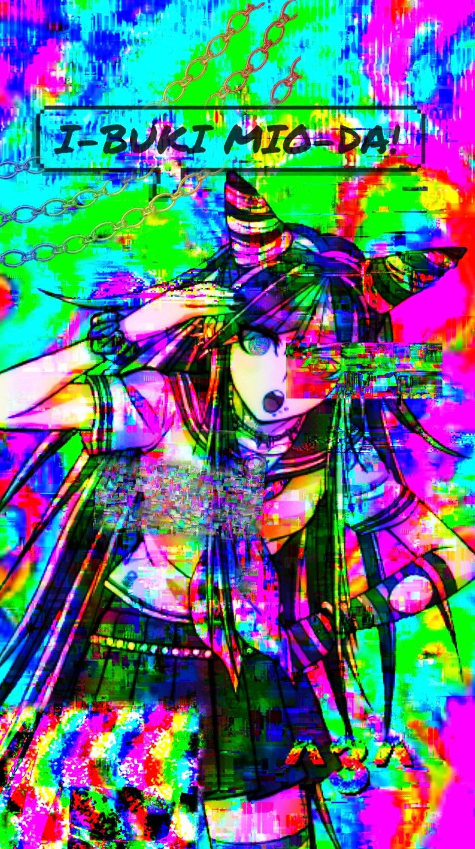 IBUKI mioda glitchcore wallpaper. Glitchcore wallpaper, Abstract artwork, Abstract