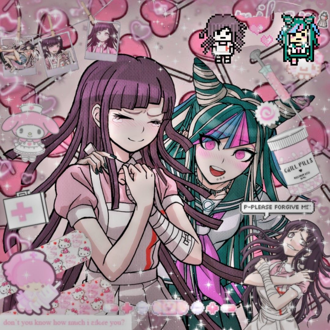 Mikan and ibuki icon. Danganronpa ibuki, Danganronpa characters, Danganronpa