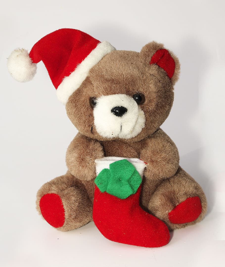 Furry Teddy Bear, Nicholas, Gift, Cute, Joy, St Nicholas Toy Giveaway Flyer