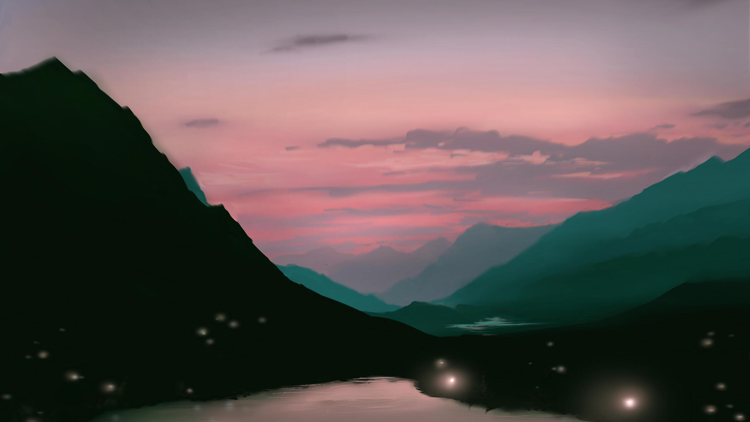 Autumn Night Digital Art 1440P Resolution HD 4k Wallpaper, Image, Background, Photo and Picture