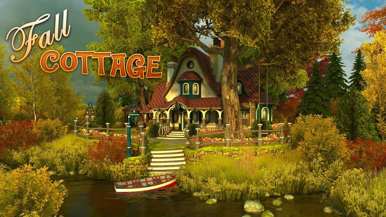Fall Cottage 3D Live Wallpaper and Screensaver
