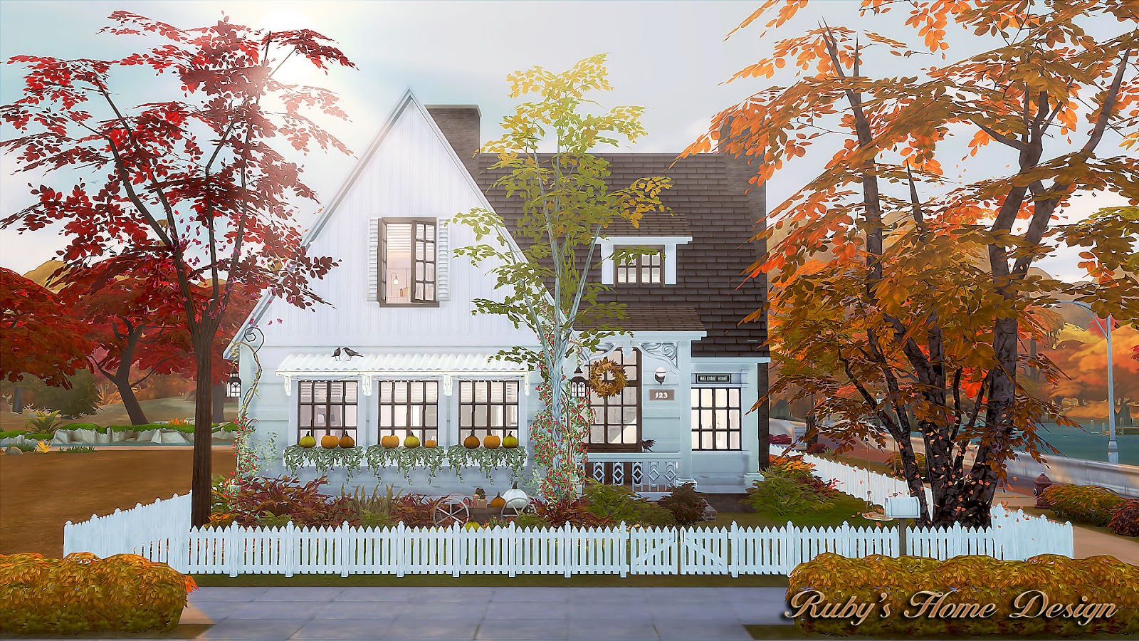 Sims4 Autumn Cottage. Home Design Interior