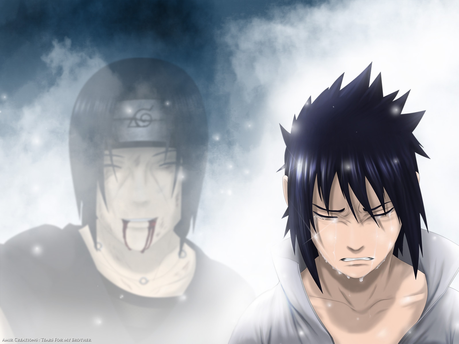 tears uchiha sasuke naruto shippuden uchiha itachi anime boys crying brothers 1600x1200 wallpape High Quality Wallpaper, High Definition Wallpaper