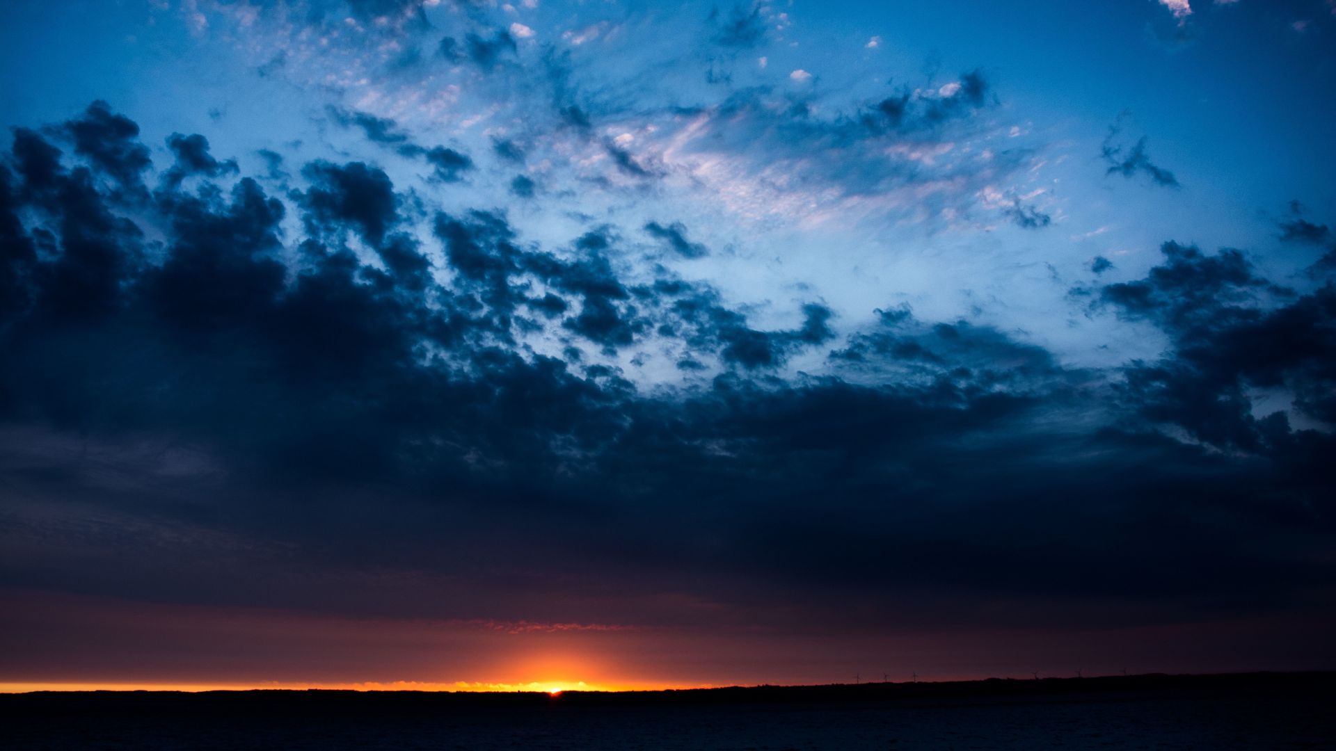 Desktop wallpaper clouds, twilight, sea, sky, nature, sunset, HD image, picture, background, a1c1c0