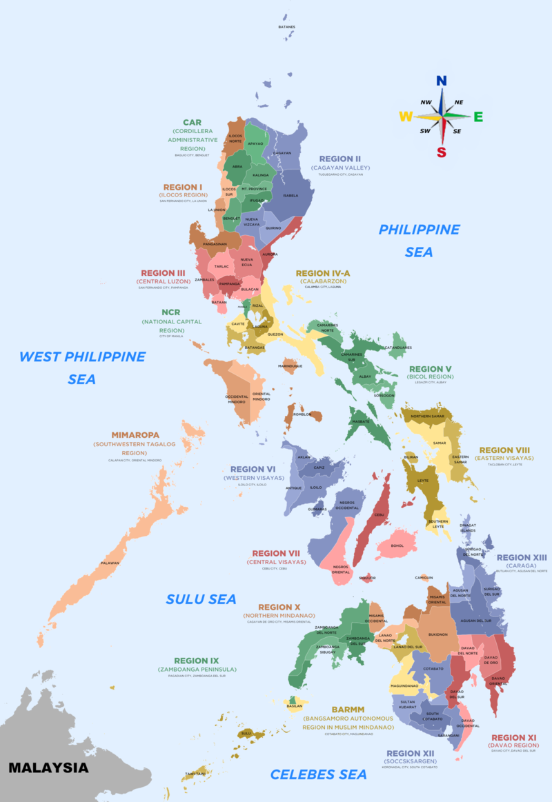 Provinces of the Philippines image map