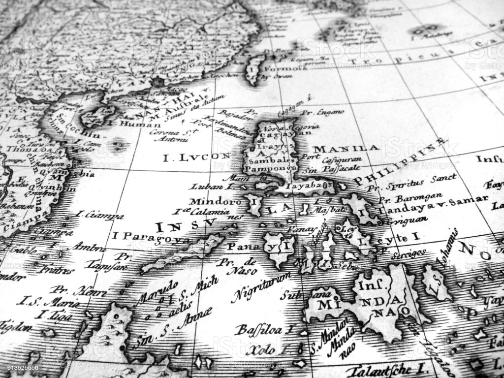 philippines map black background