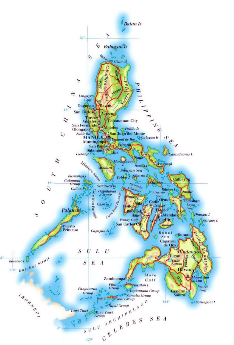 Maps of Philippines. Detailed map of Philippines in English. Tourist map of Philippines. Road map of Philippines. Political, Administrative, Relief, Physical map of Philippines