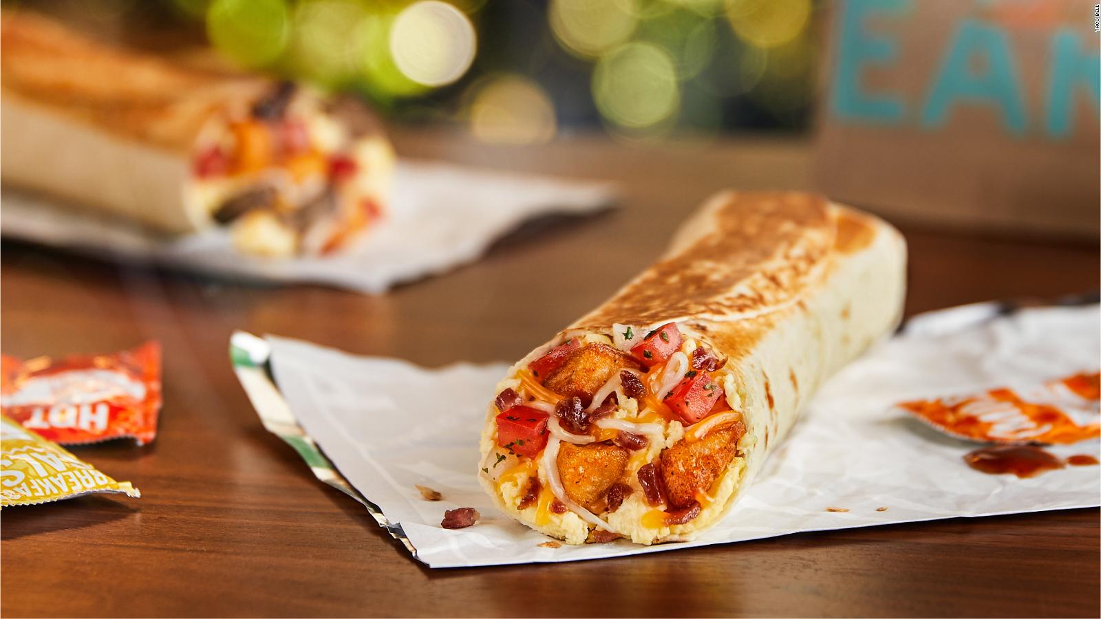 Taco Bell introduces toasted breakfast burritos to fend off Wendy's and McDonald's