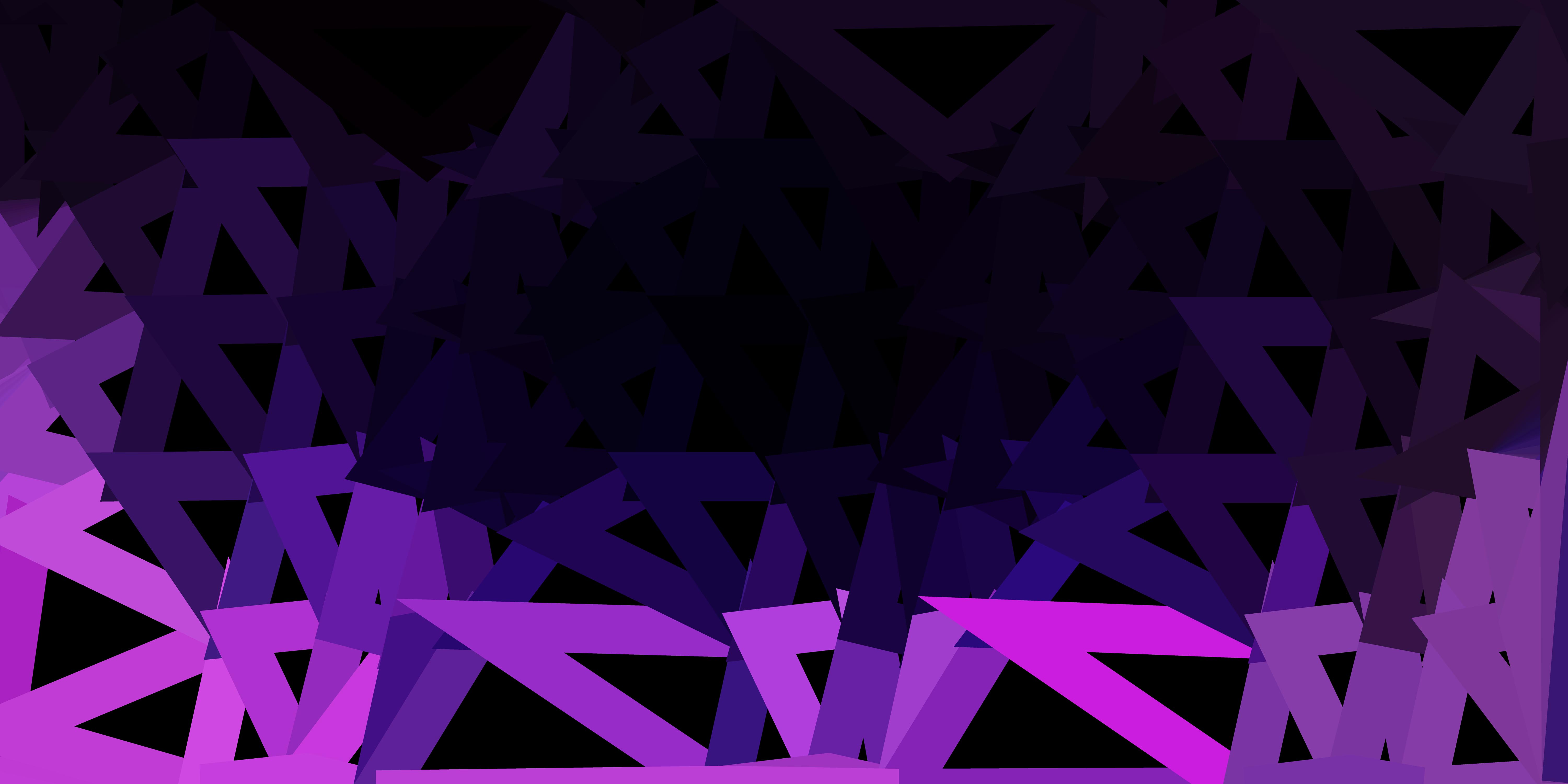 Dark purple vector triangle mosaic wallpaper