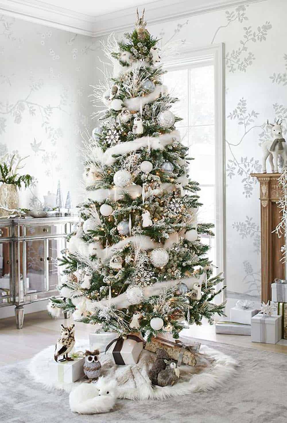 Absolutely Stunning White Christmas Tree Decorating Ideas