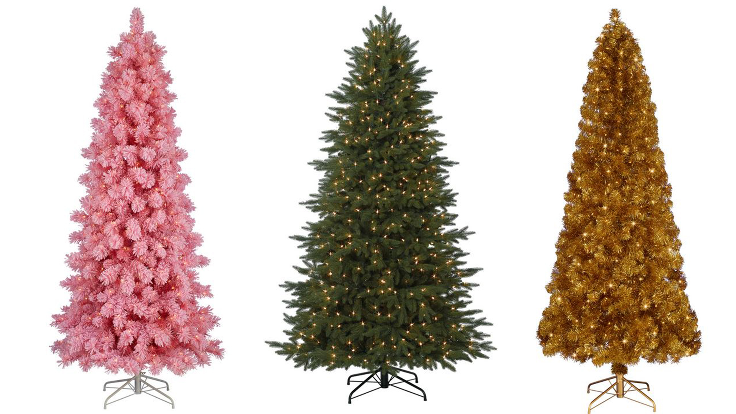Christmas decorations: Artificial Christmas trees that are on sale