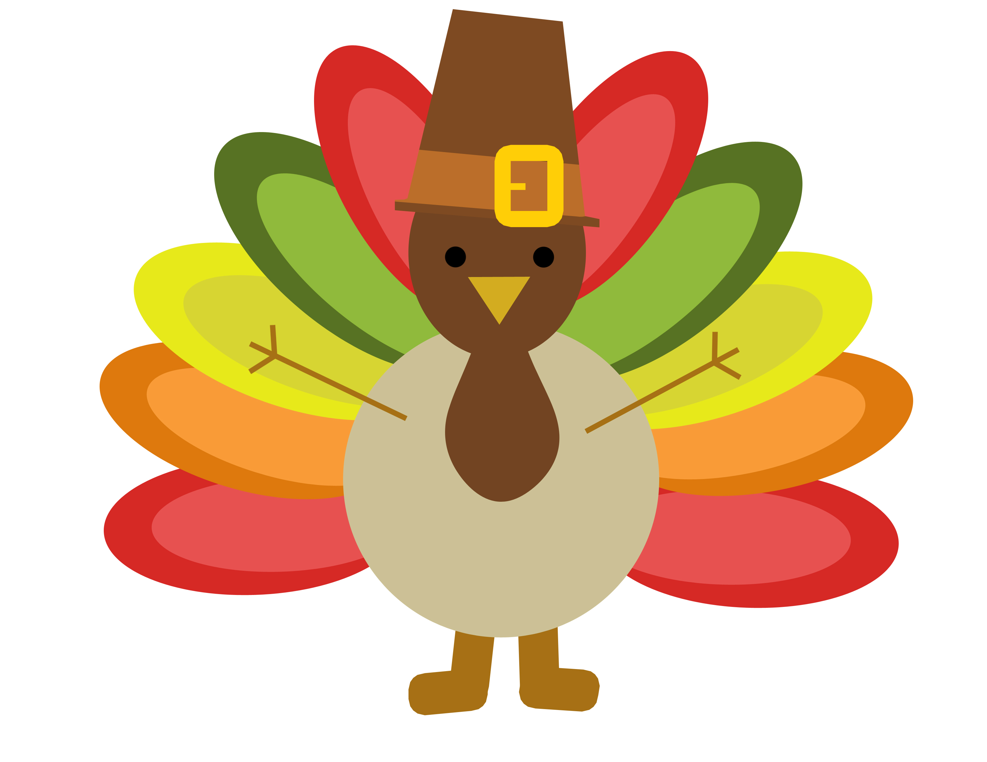 Cartoon Of Turkey On Thanksgiving