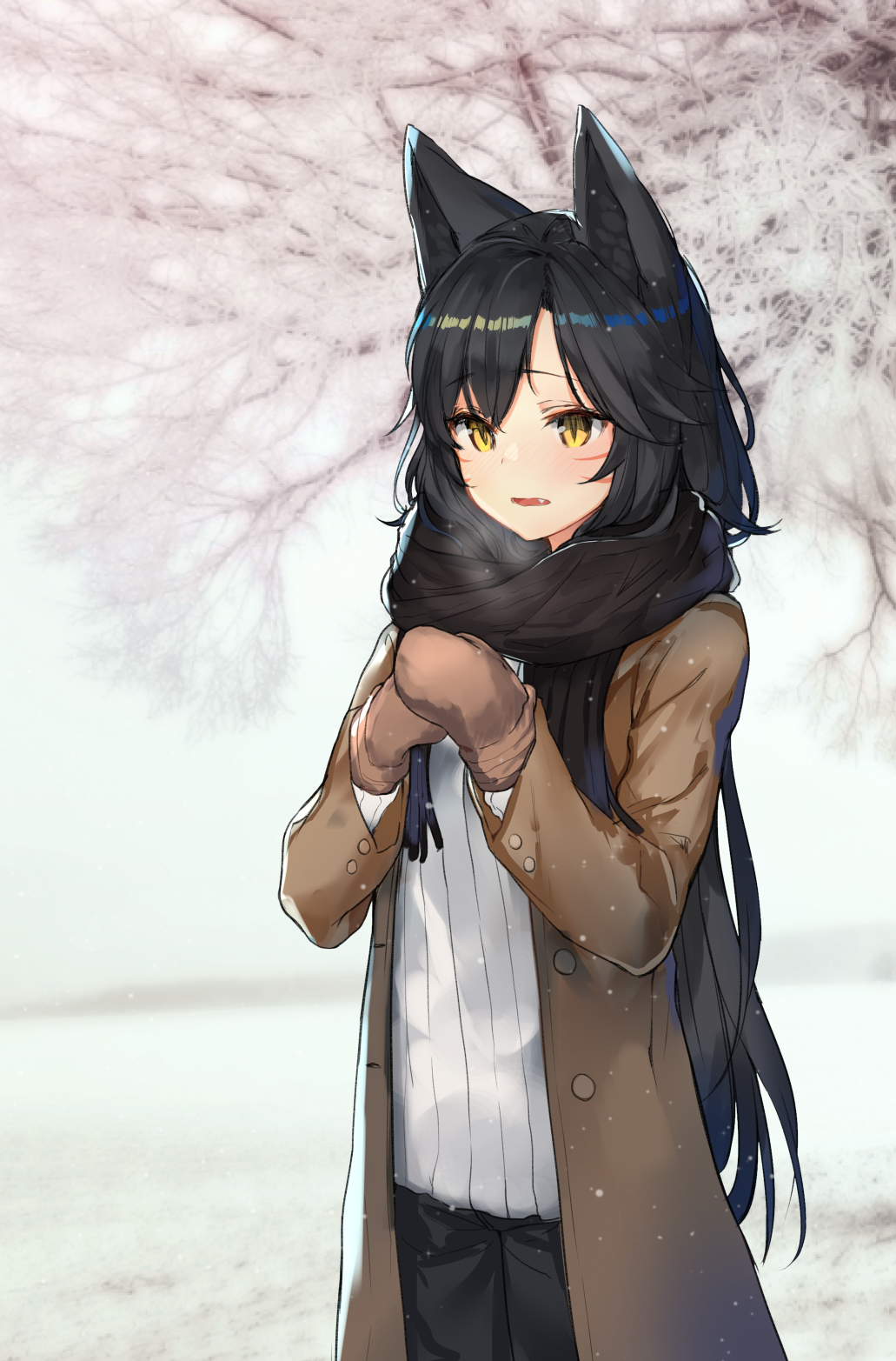 Kawaii Anime Wolf Girl Winter Anime