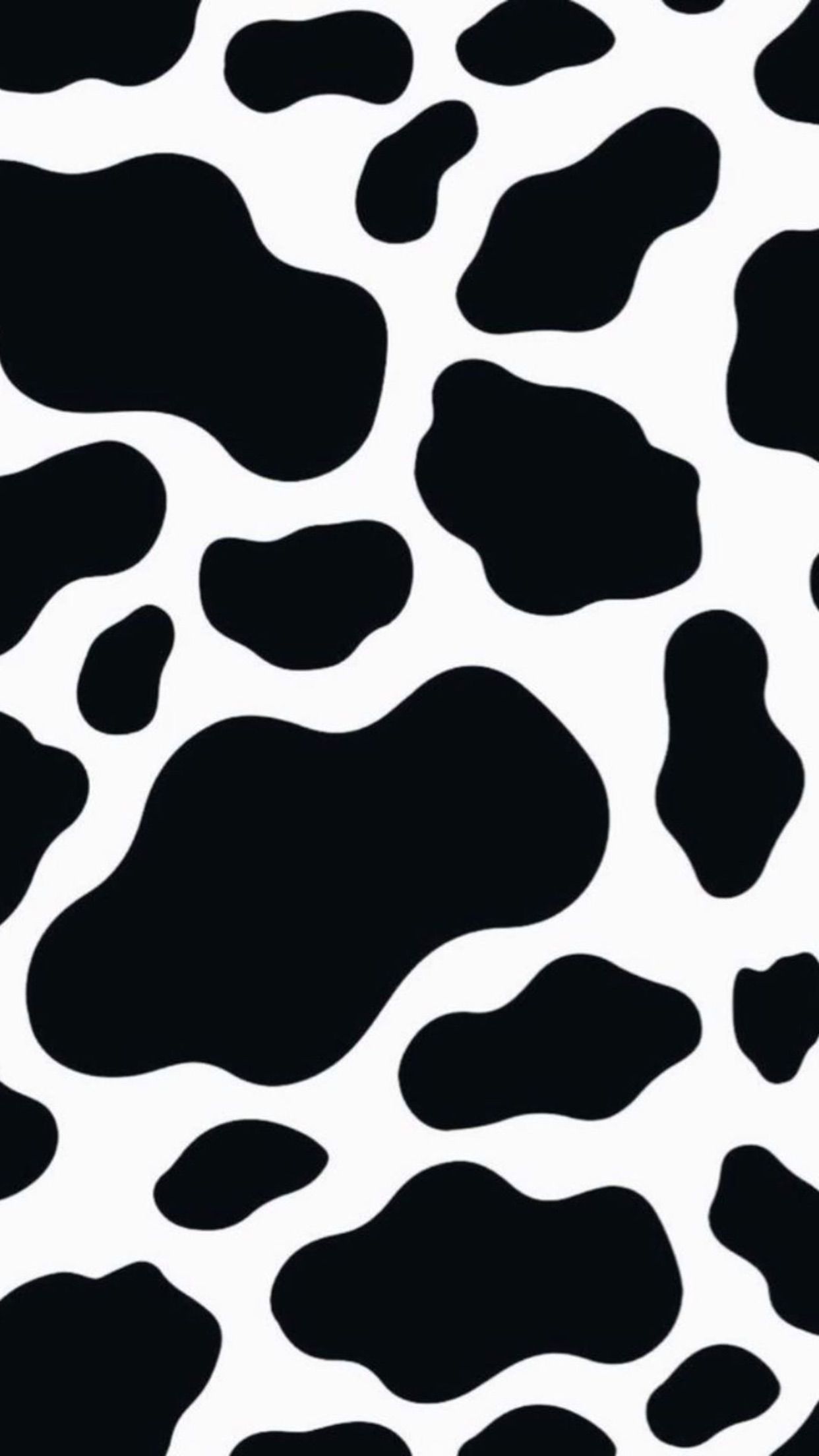 Background Aesthetic Cute Cow Print Wallpaper