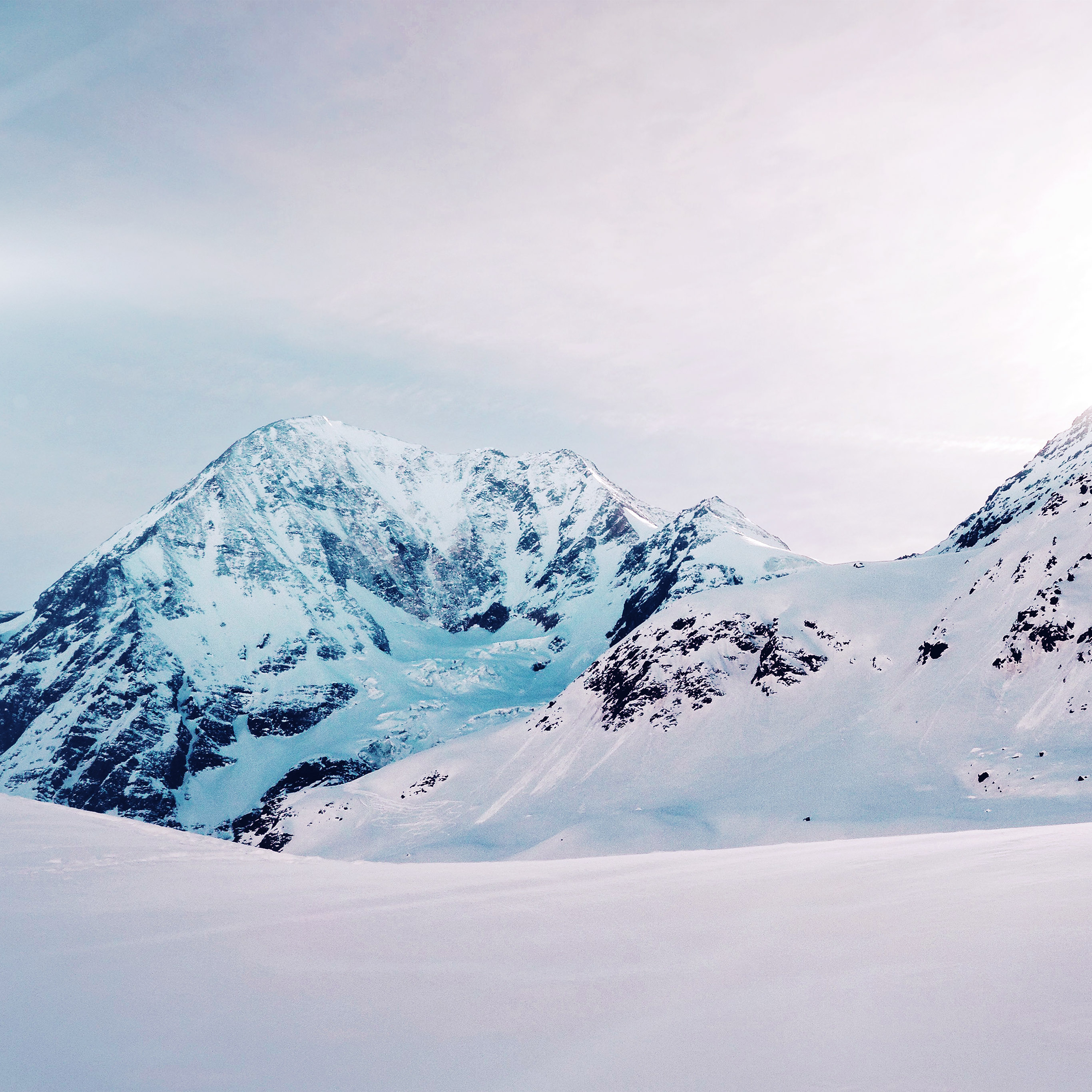 Snow Winter Mountain White Nature Cold Ski Wallpaper