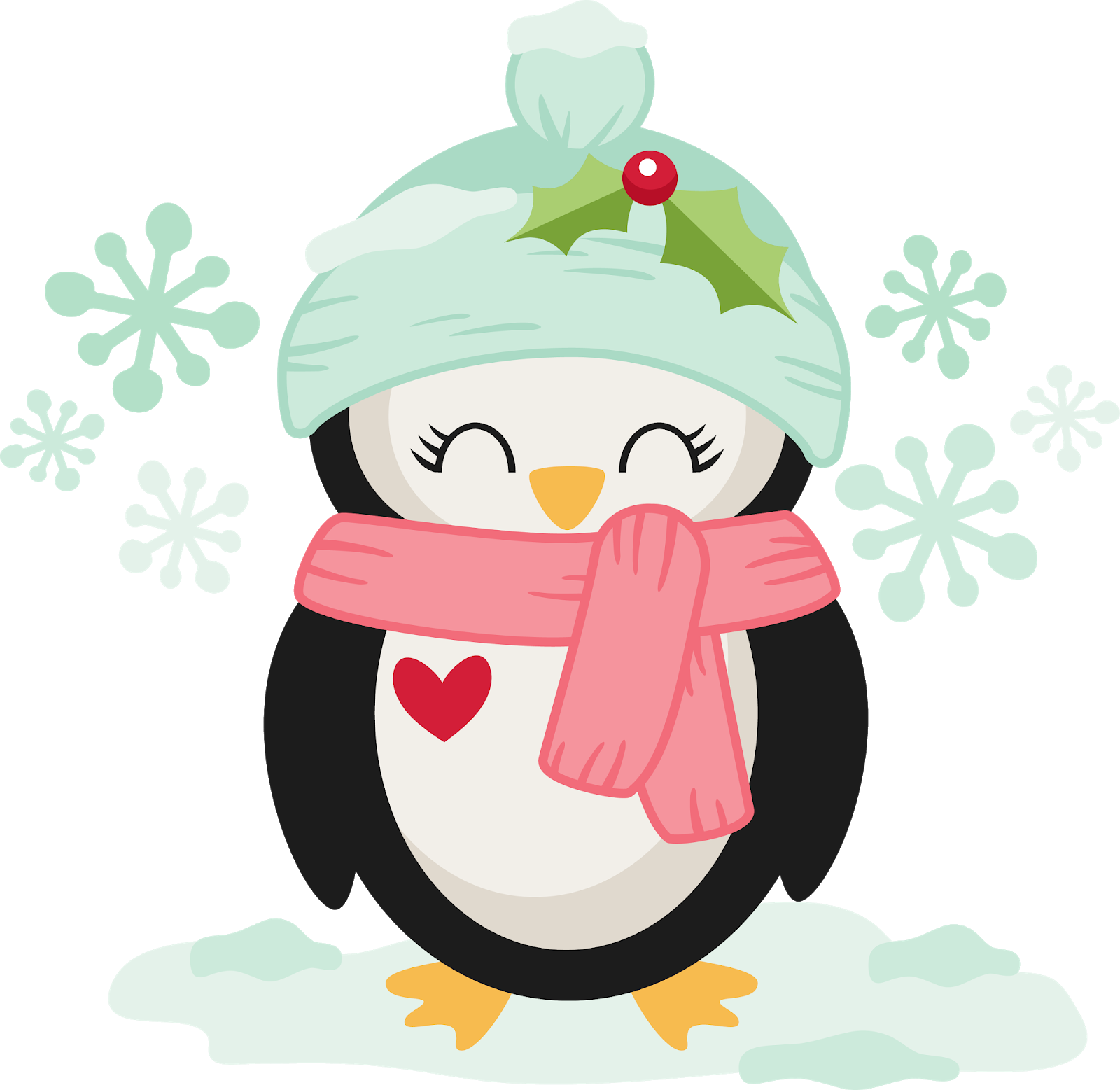 Christmas Kawaii Transparent Background