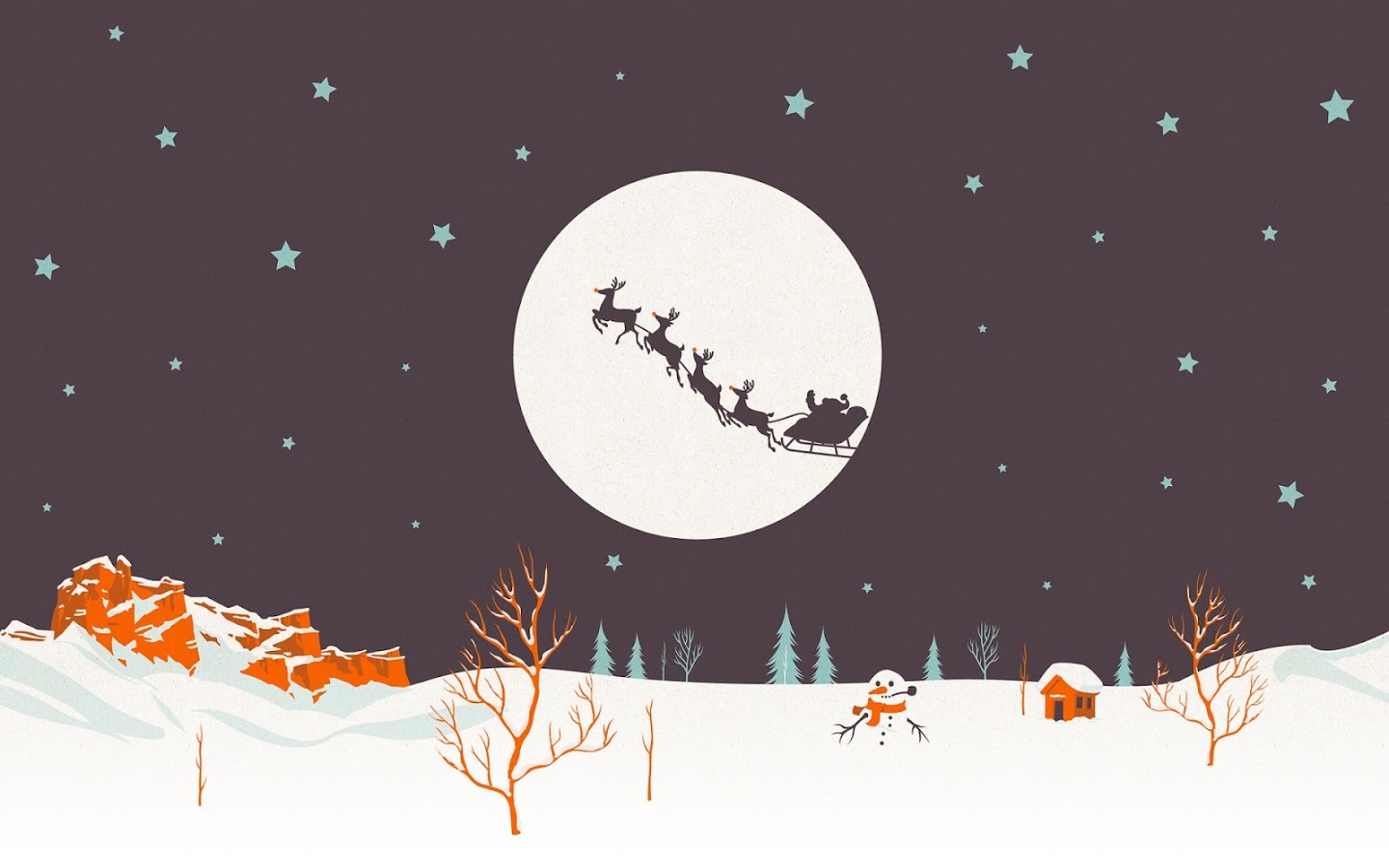 Christmas Minimalist Wallpaper