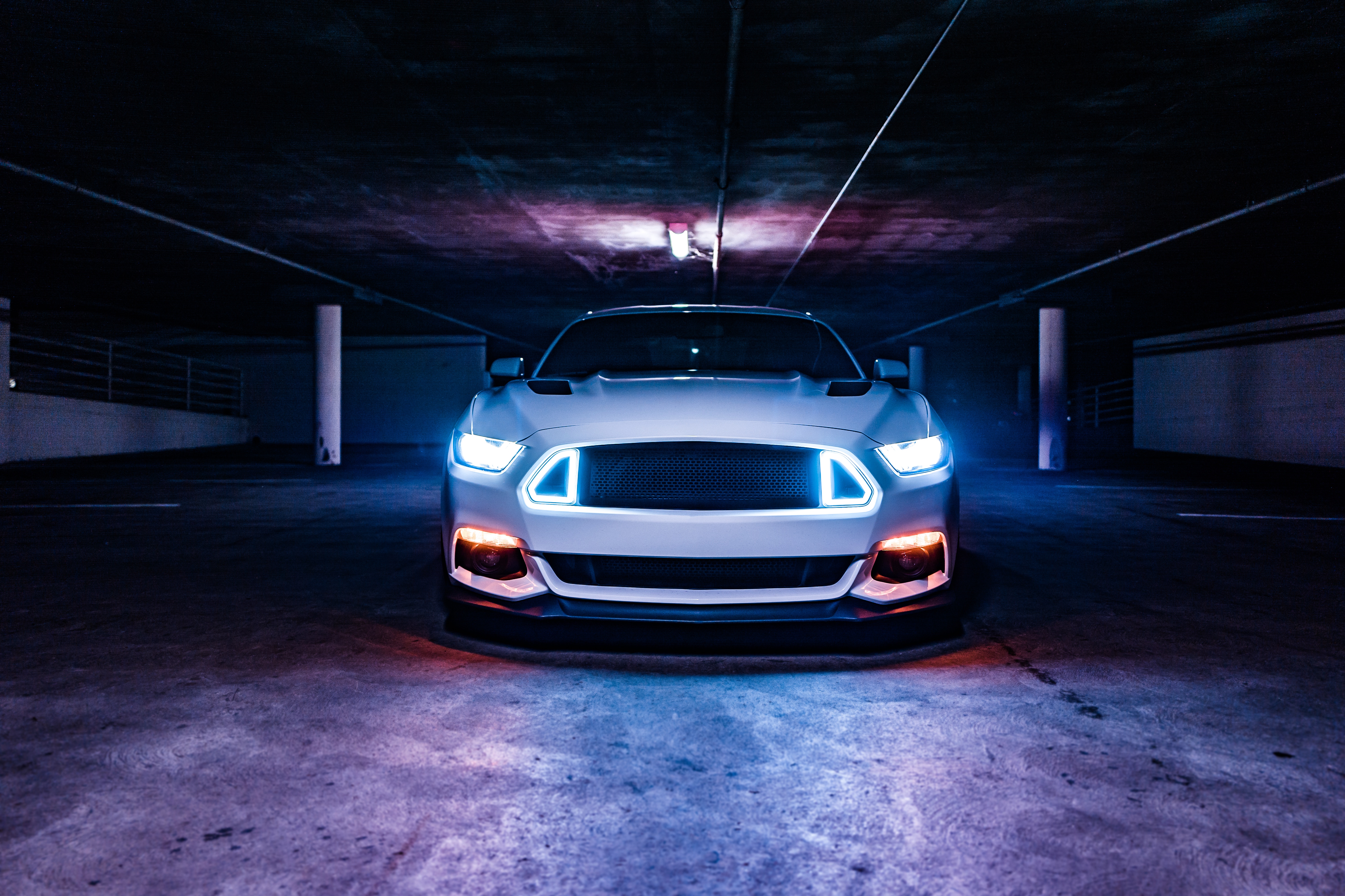 Ford Mustang Neon Lights 5k, HD Cars, 4k Wallpaper, Image, Background, Photo and Picture