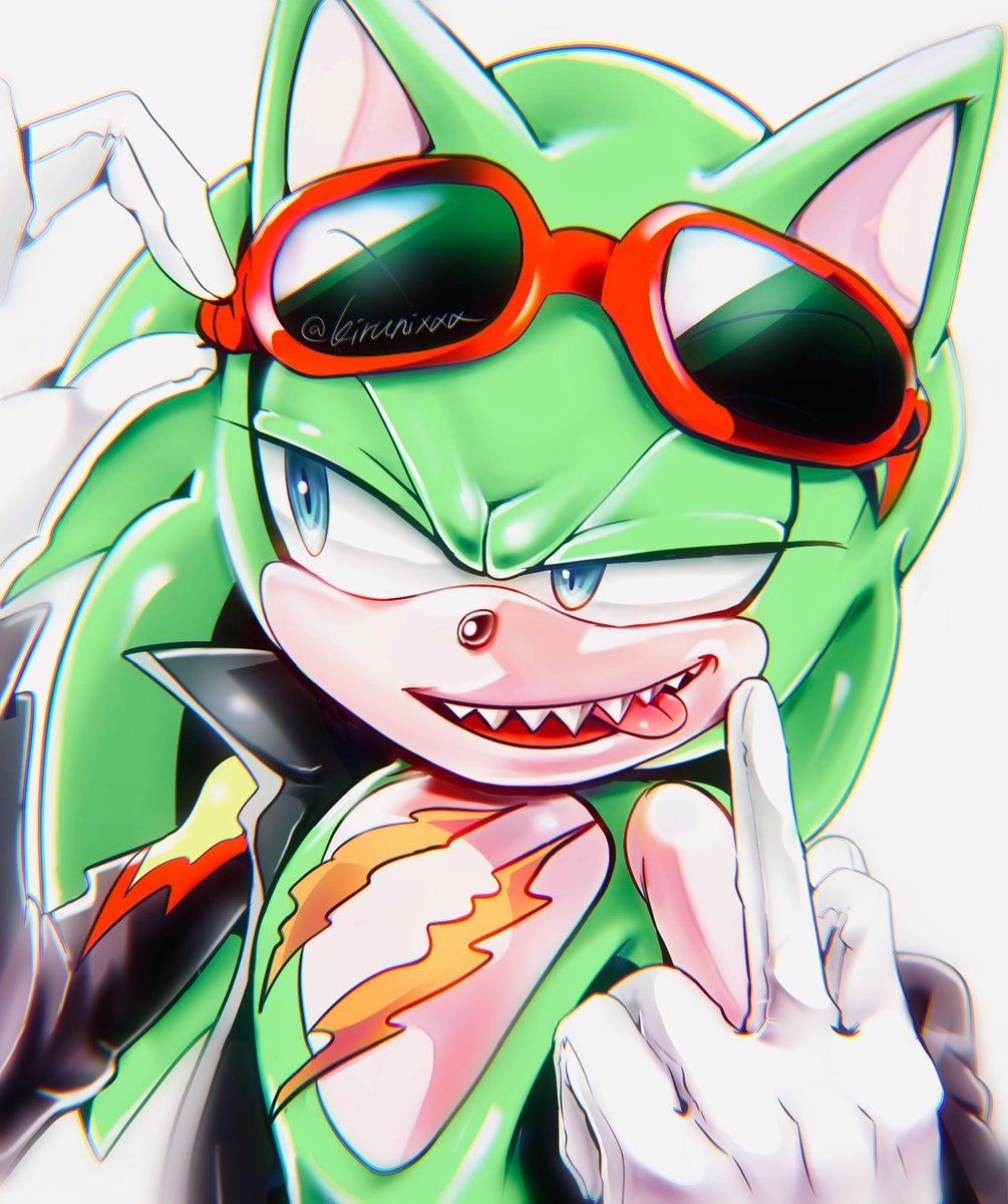 Scourge the hedgehog by: KIR - Sonic fan characters, Sonic and shadow, Hedgehog art