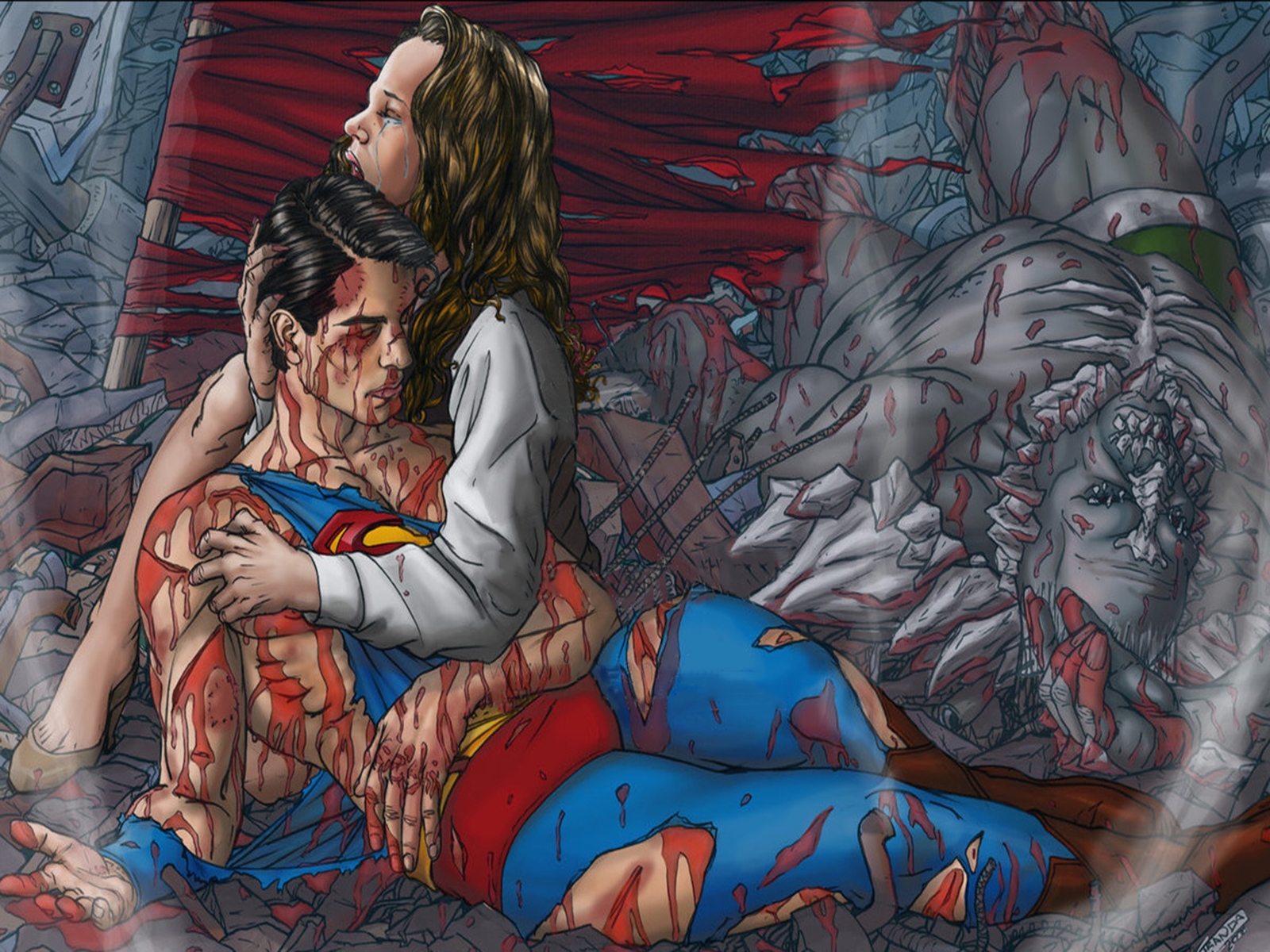 Death of Superman Wallpaper