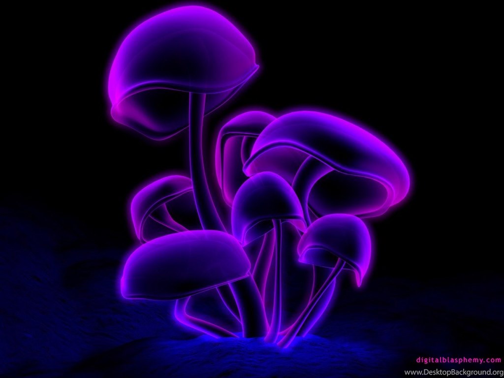 Trippy Mushroom Background Wallpaper Zone Desktop Background