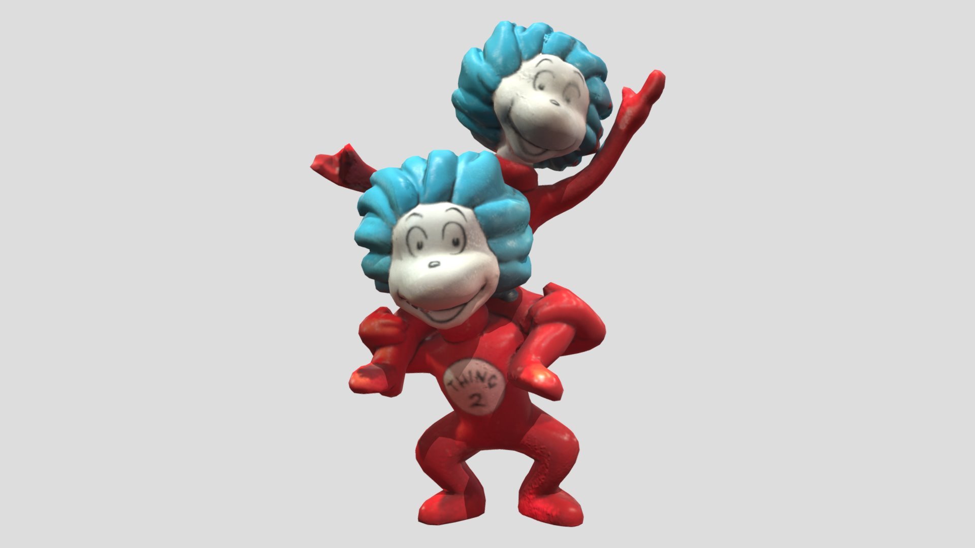 Thing 1 & Thing 2 (Cat In The Hat) (Dr. Seuss) Free 3D model by David Wigforss [61066eb]