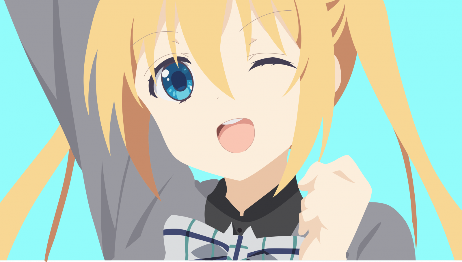 Wallpaper, Blend S, Hinata Kaho, ErominimalistSensei, minimalism, simple background 3820x2174