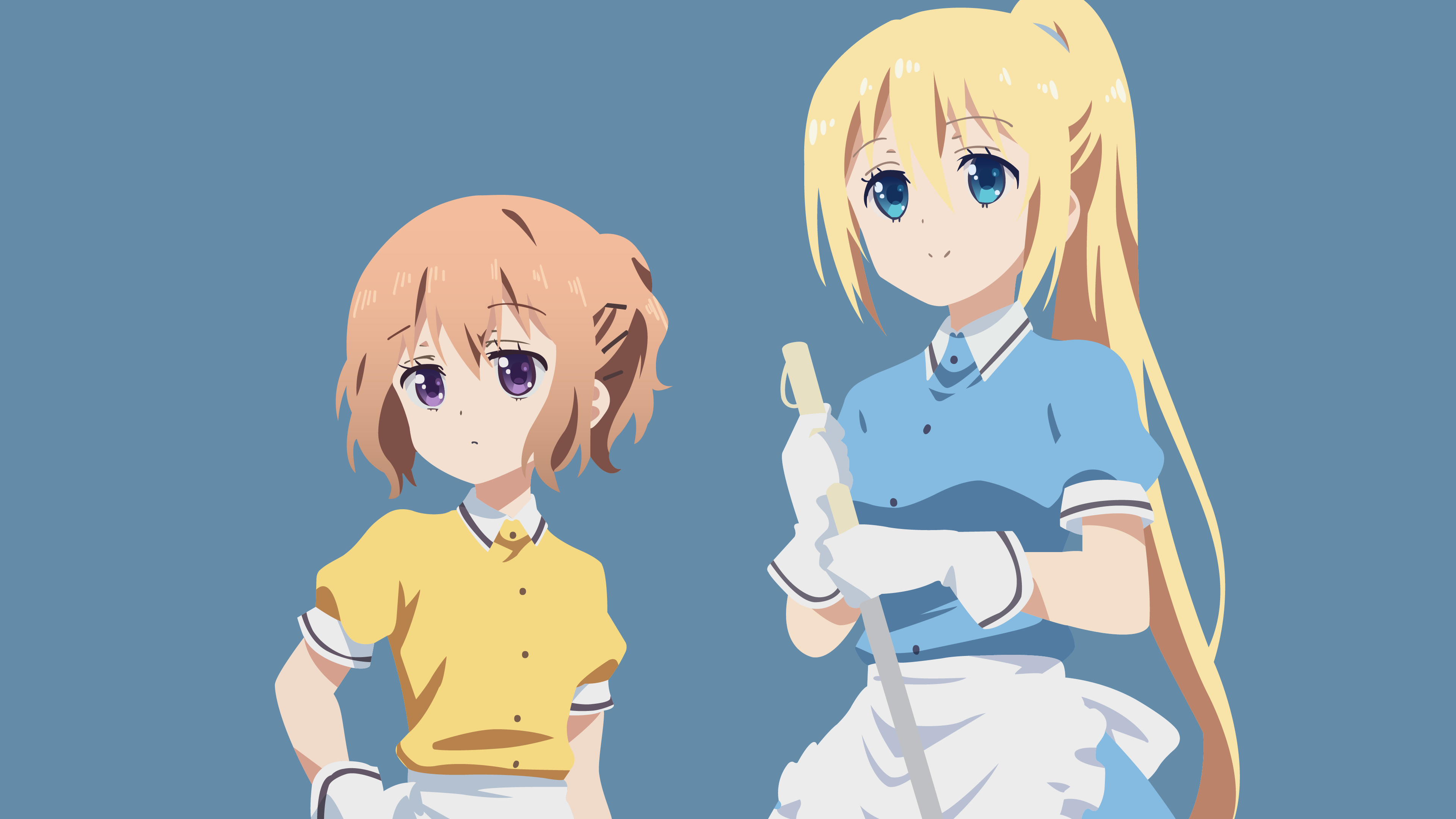 3840x2160 Kaho Hinata, Mafuyu Hoshikawa wallpaper PNG