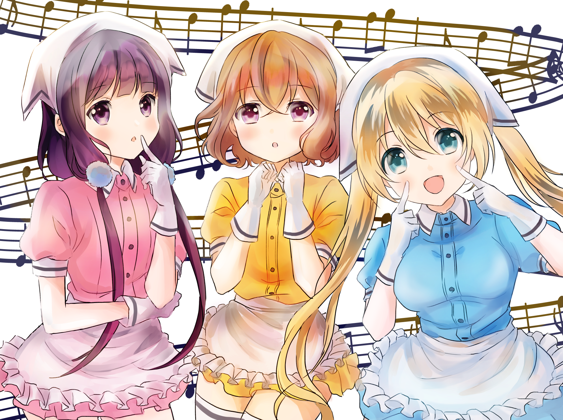 Maika Sakuranomiya, Kaho Hinata, Mafuyu Hoshikawa Wallpaper and Background Imagex1424