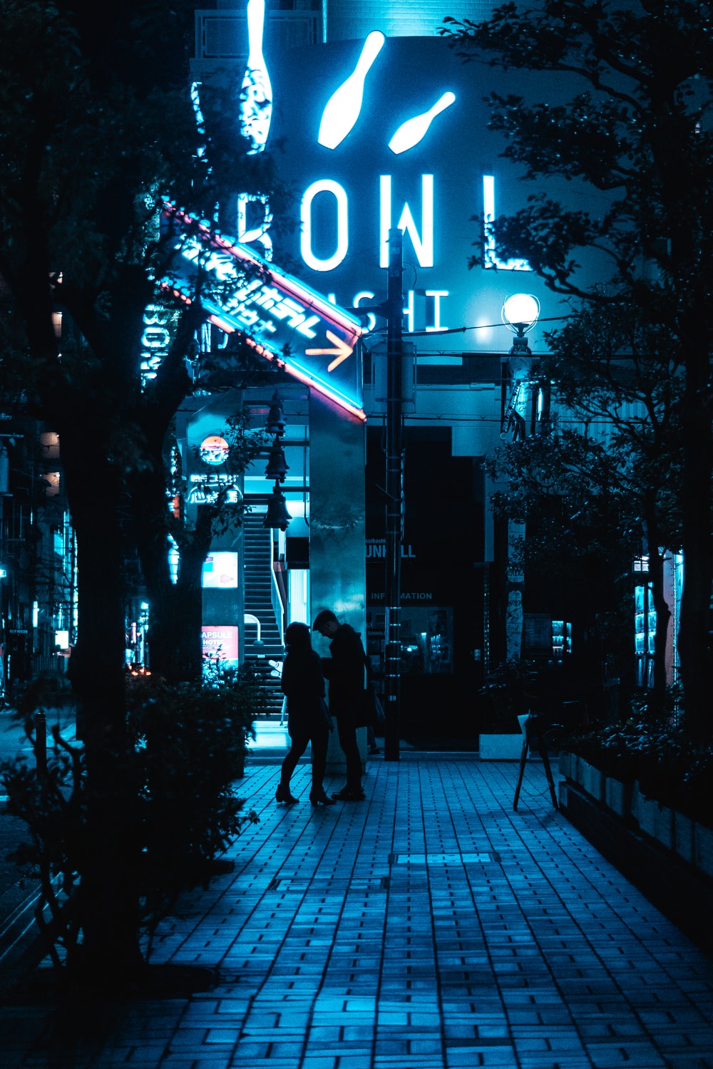 Neon Couple Picture. Download Free Image