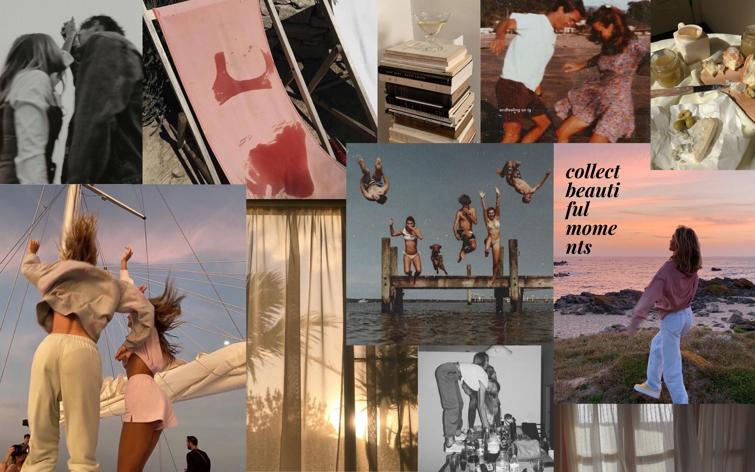 collages + background. Laptop wallpaper, Collage background, Aesthetic wallpaper