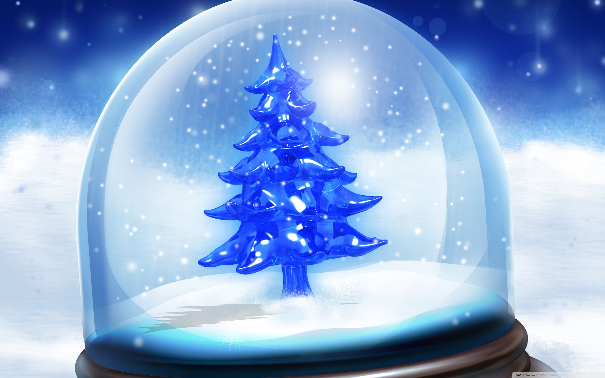 Christmas Snow Globe wallpaperx1600