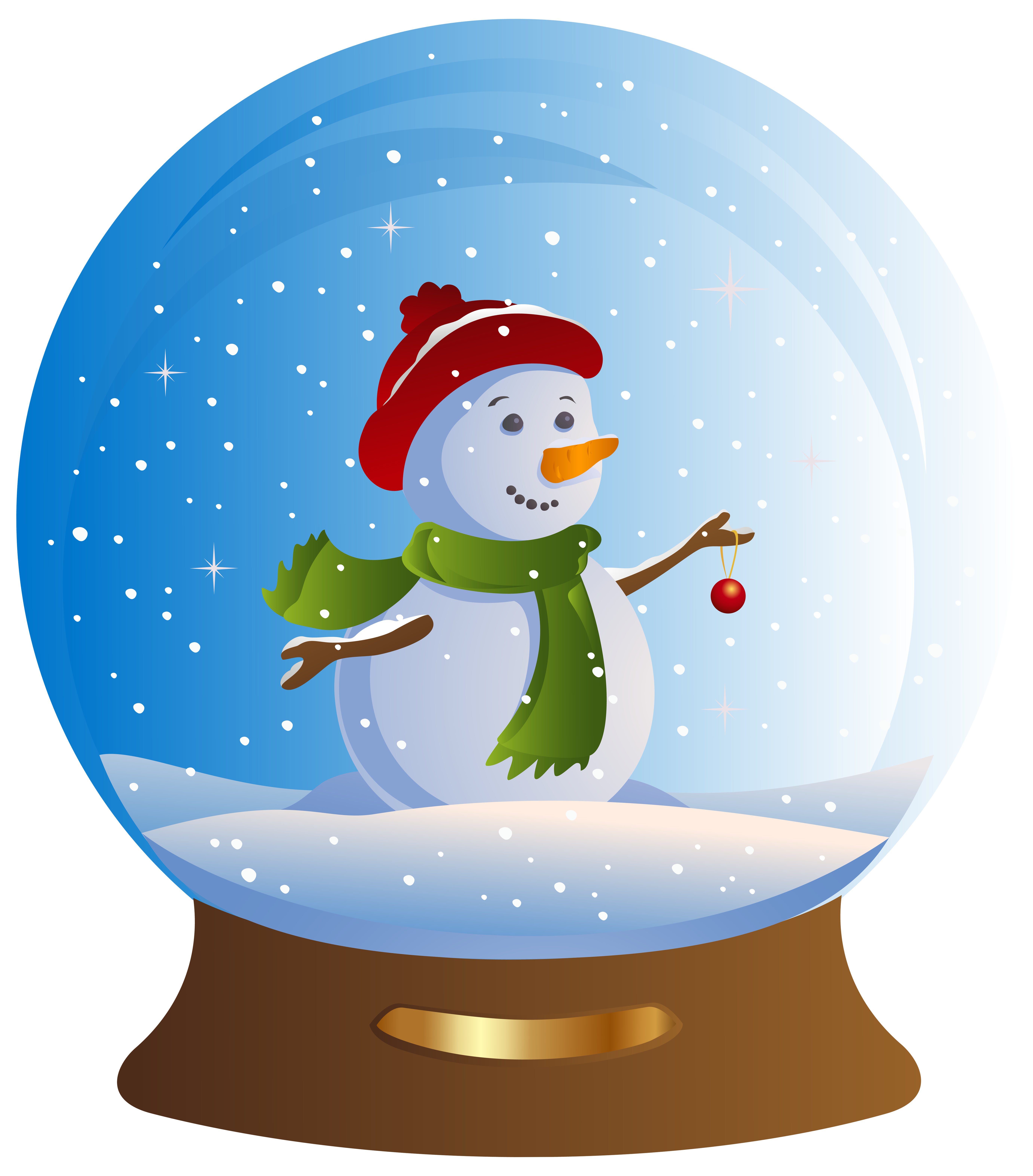 Snowman Snowglobe Transparent PNG Clip Art Image​-Quality Image and Transparent PNG Free Clipart