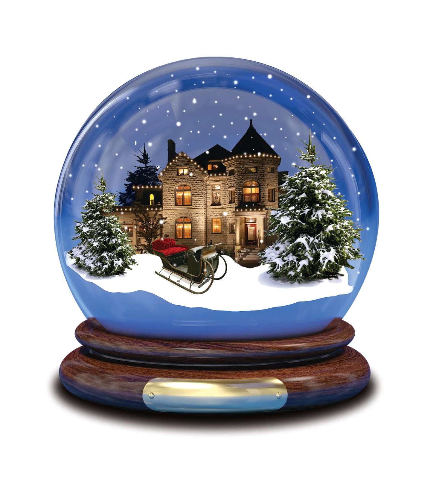 Snow Globes Christmas Art