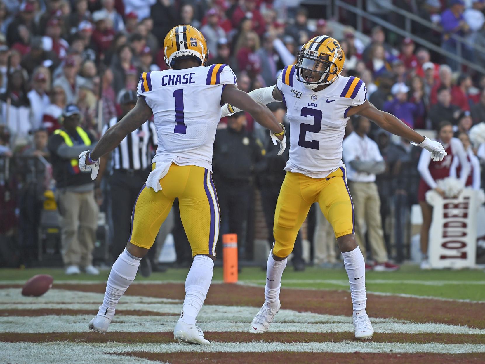 LSU football practice report (Nov. 11): receivers Ja'Marr Chase, Justin Jefferson among absent