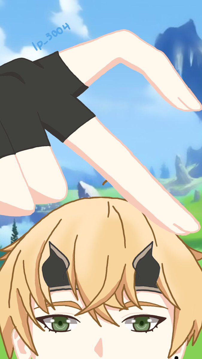 LORE and Thoma matching hand heart wallpaper