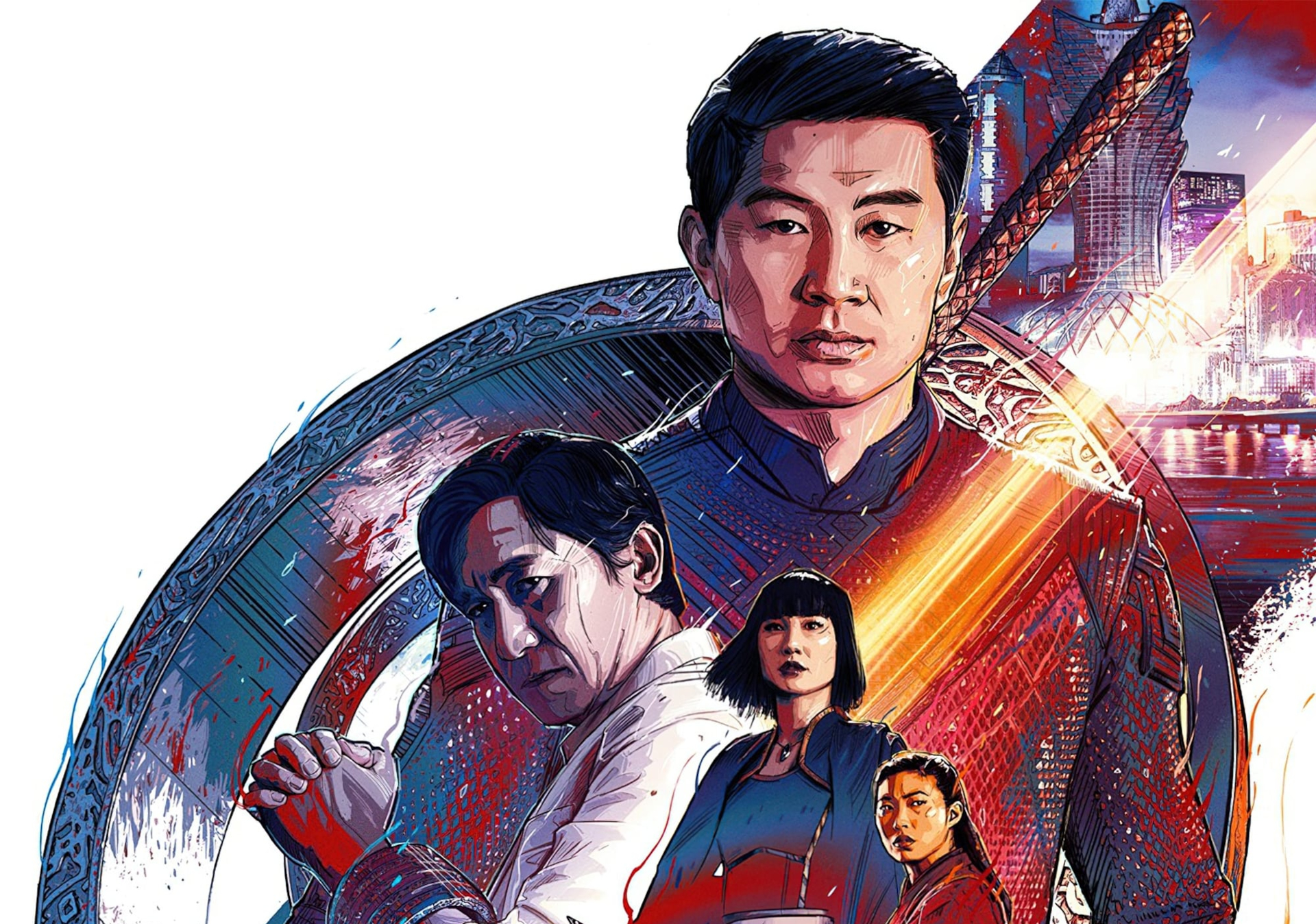 Simu Liu, Shang Chi, Wenwu And Xialing (Marvel Comics) HD Wallpaper