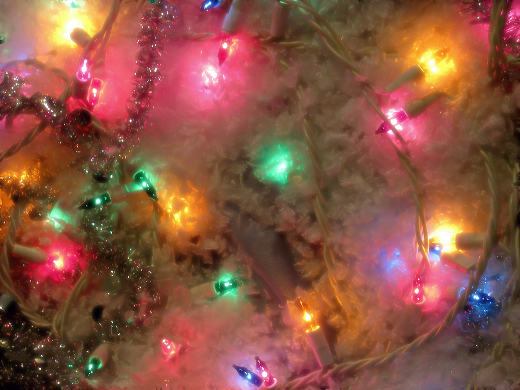 Christmas Lights W Soft Glow Christmas Wallpaper From